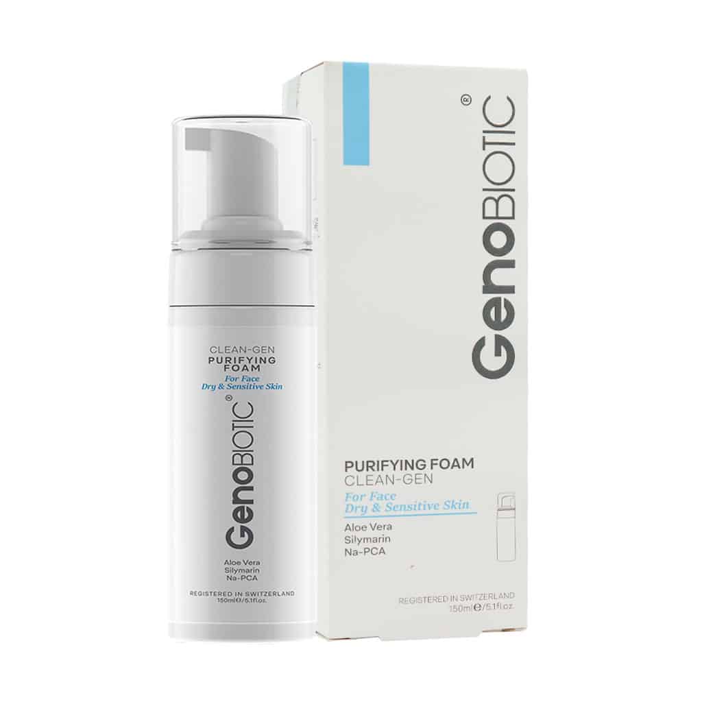 فوم شستشوی صورت ژنوبایوتیک مناسب پوست های خشک و حساس